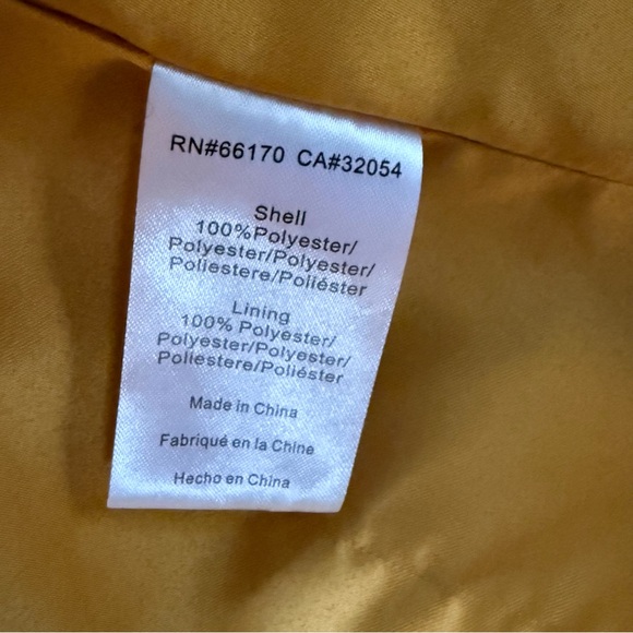 Hutch Sunny Faux Fur Coat mustard yellow size medium - Picture 5 of 8